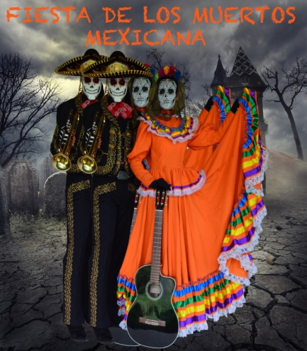 Défilé Halloween avec la troupe "Fiesta de los Muertos Mexicana" - J.B. PRODUCTION
